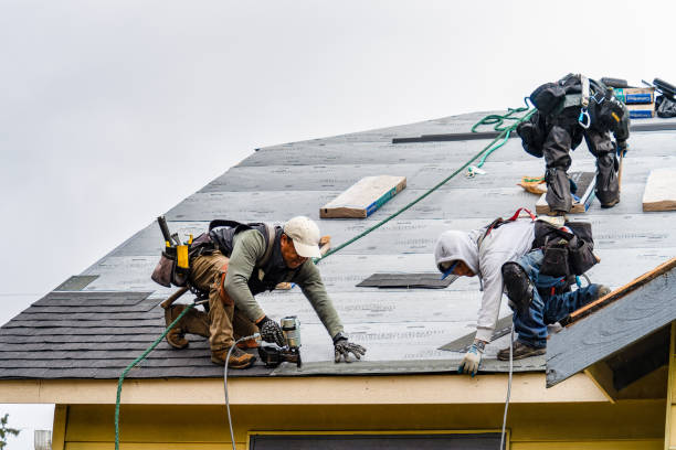 Professional Flat Roof Repair technician working in White Oak, TX